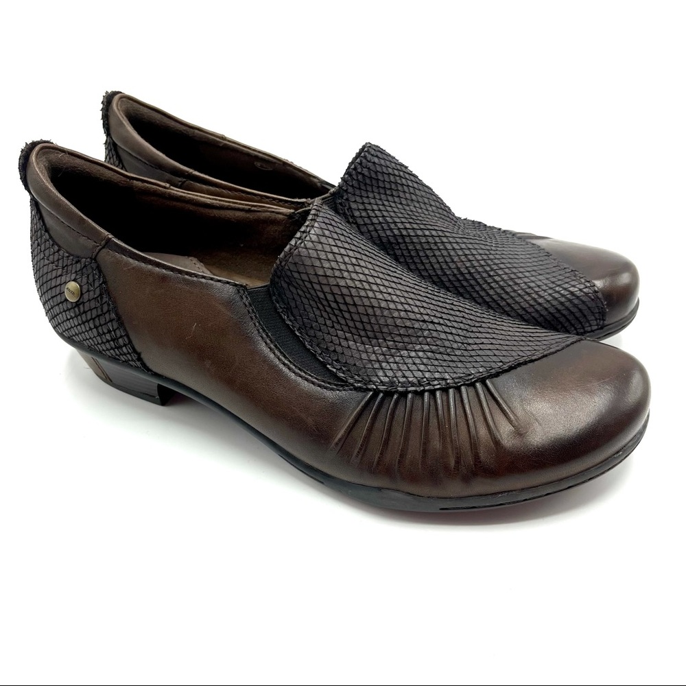 Earth Dorado Leather Slip On Heels